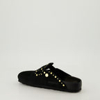 Chaussures ouvertes Mules Boston Birkenstock Noir Femme