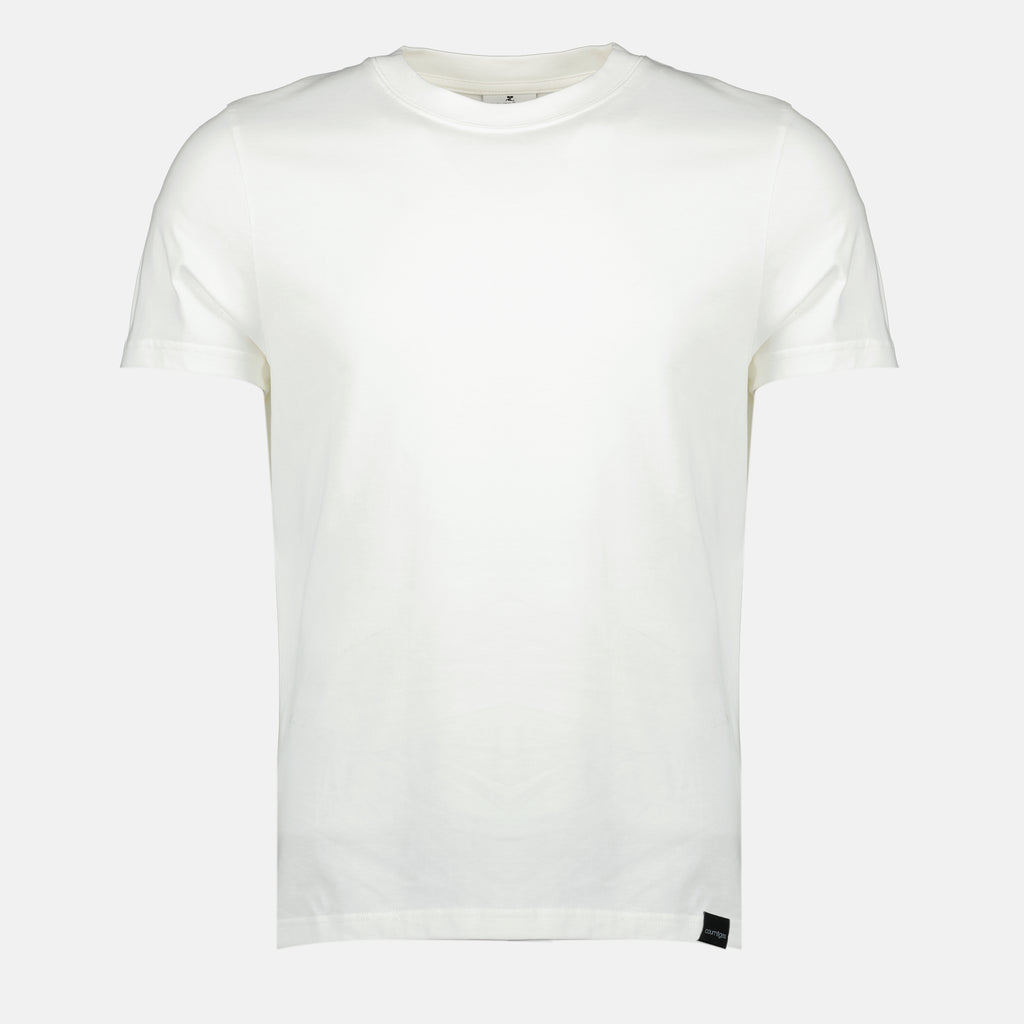 Image de l'article T-shirt blanc en coton de la marque Courrèges pour Homme - Saison Printemps-Été 2026 - Vue de Face