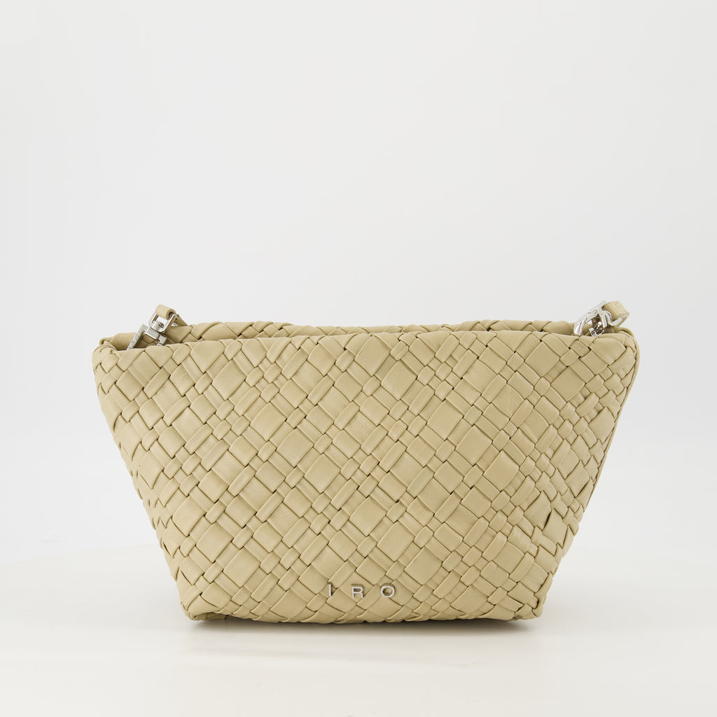 Bolsas pequenas Clutch de Pele Tecida Neobel Iro Bege Femme