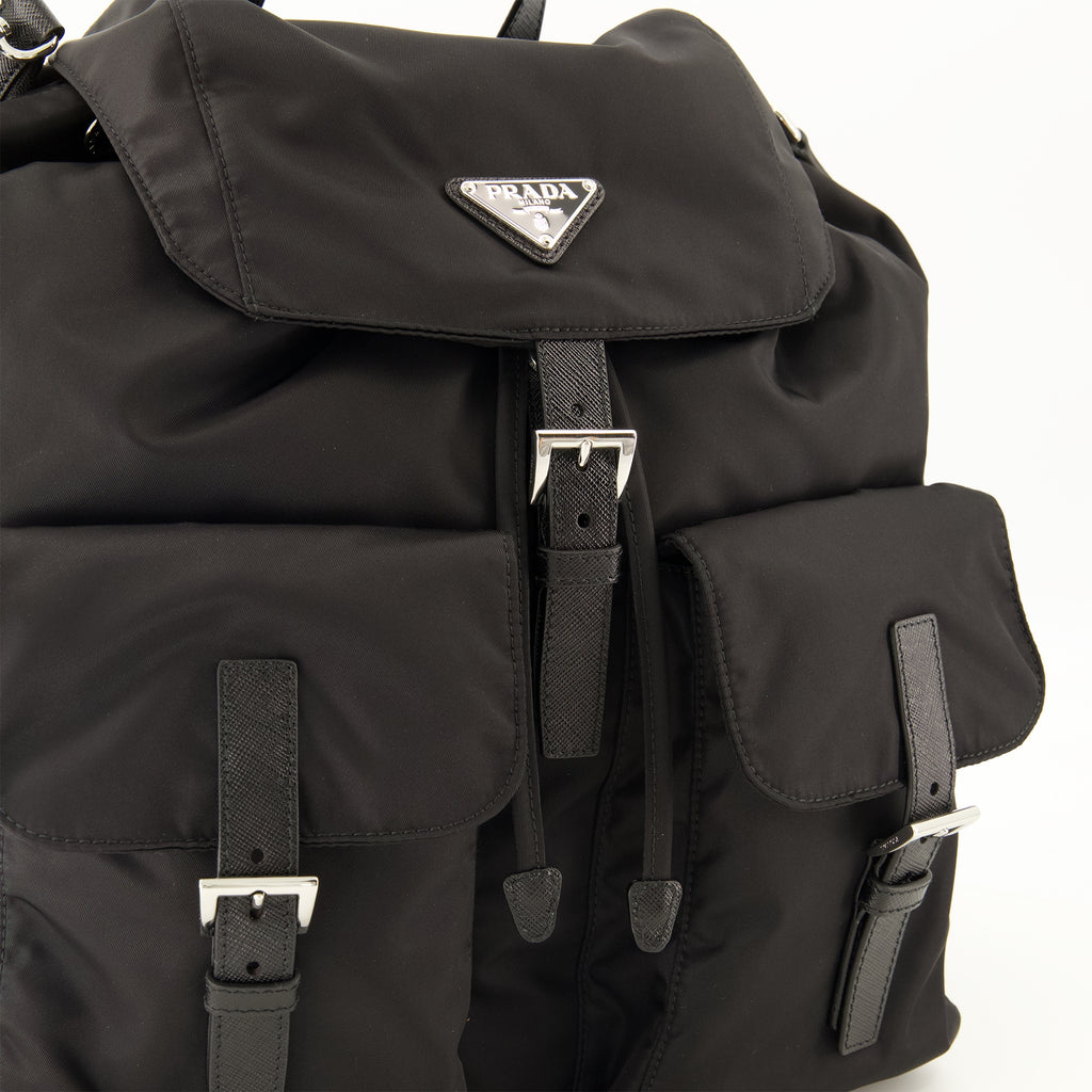 Sacs à dos Mochila Re-Nylon Preta Prada Noir Homme