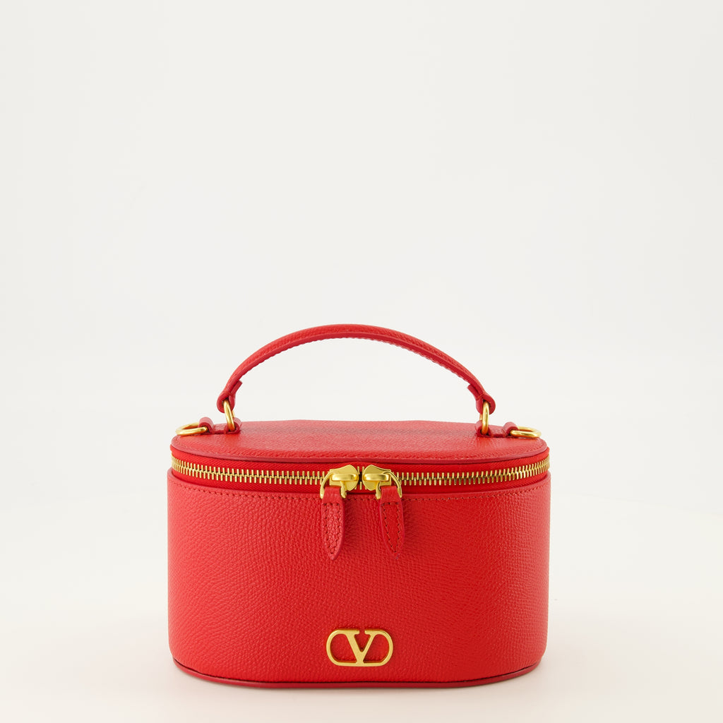 Pochettes Mini sac Vanity Case en cuir rouge Valentino Garavani Rouge Femme
