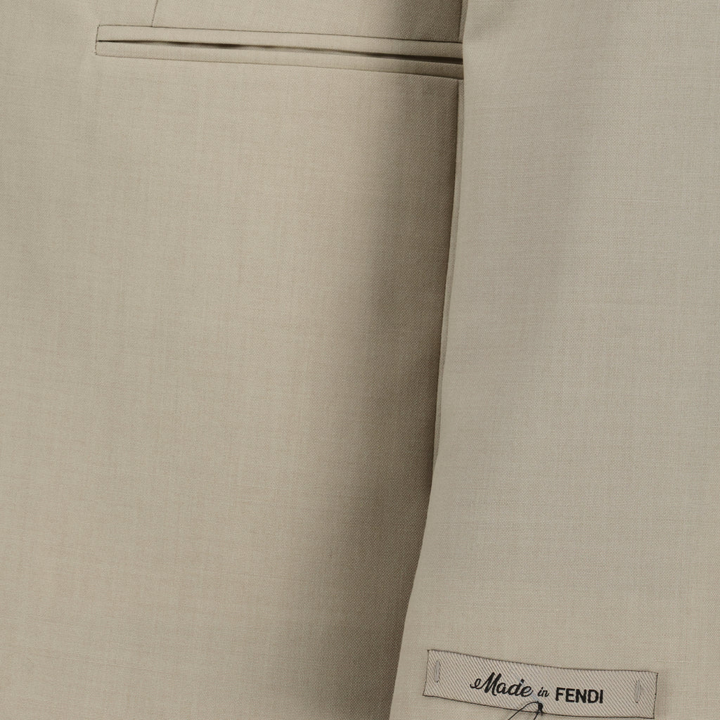 Vestes Blazer en laine Fendi Beige Homme