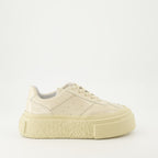 Sneaker Zapatillas con Plataforma Mm6 Beige Femme