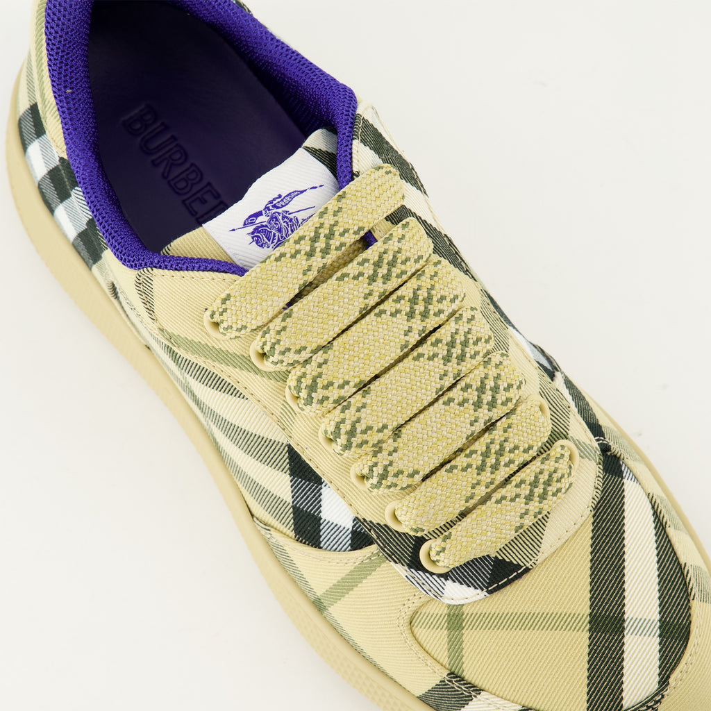 Sneakers Sneakers a scacchi Terrace Burberry Beige Femme