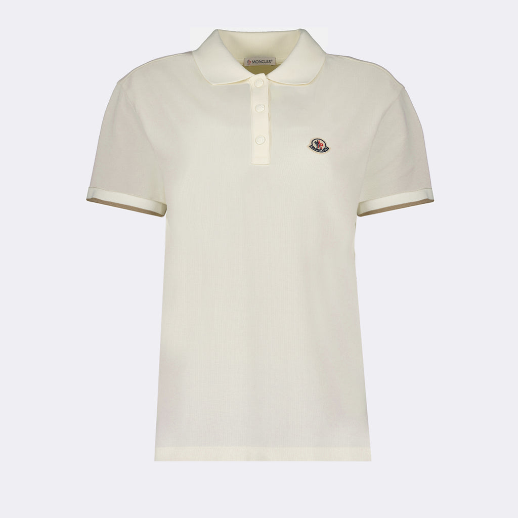 Polos Logo Polo Moncler Bege Femme