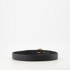 Cinture Cintura in Pelle Cassandre Saint Laurent Nero Femme