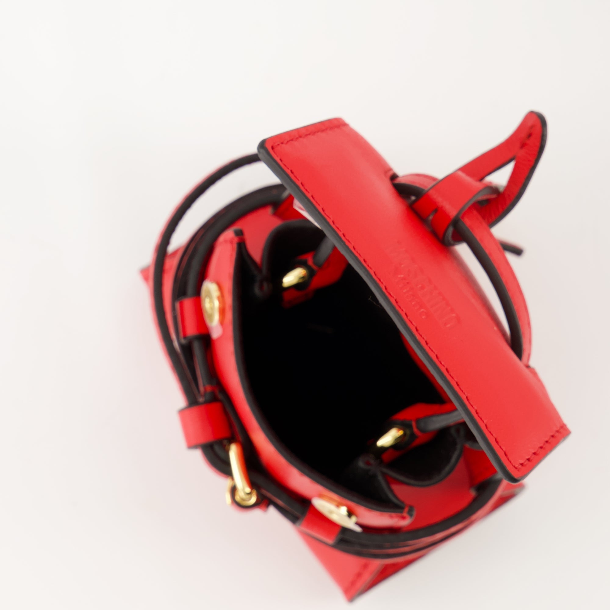 Image de l'article Micro sac Tie Me de la marque Moschino pour Femme - Saison Automne-Hiver 2025 - Vue détaillée_3