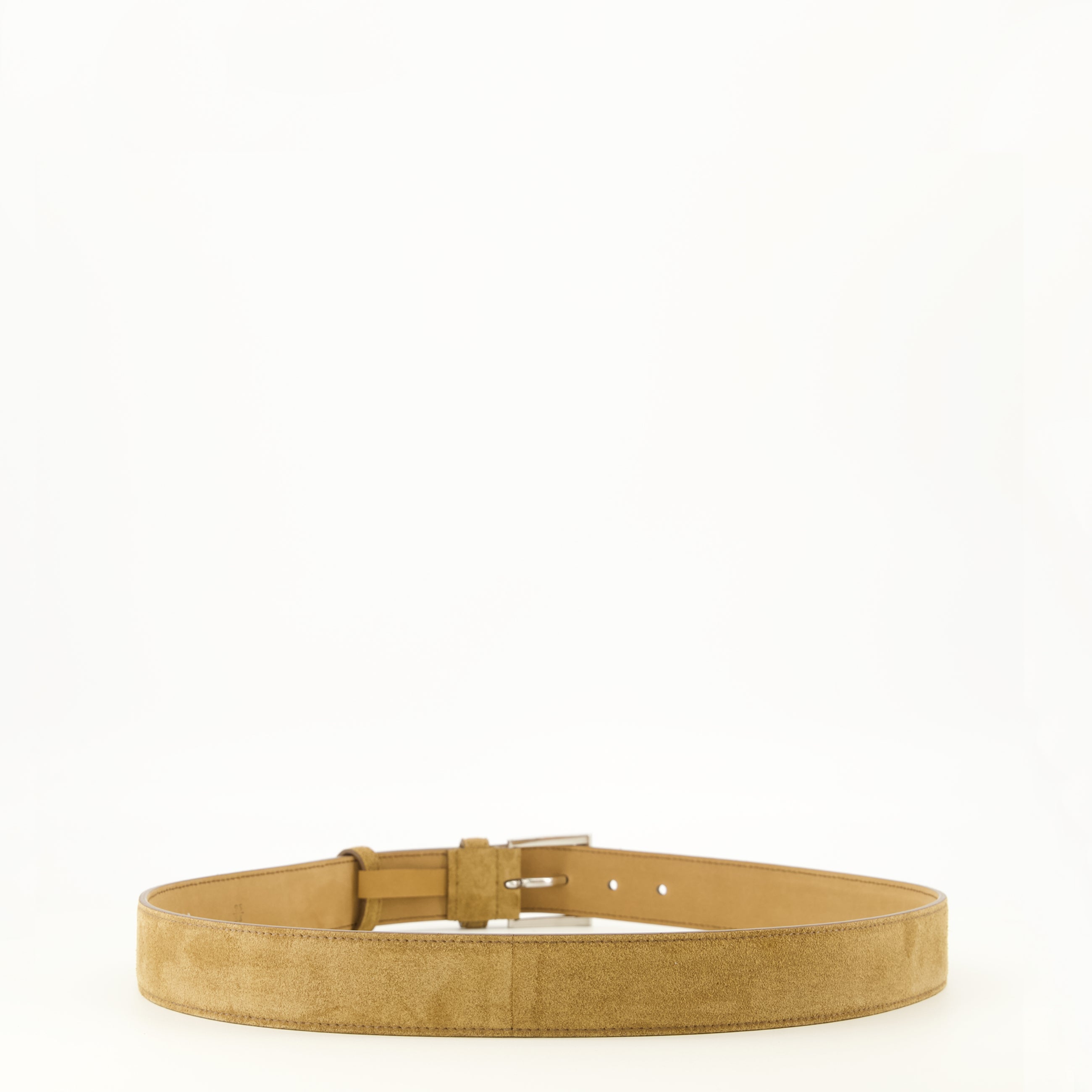 Ceintures ベージュスエードレザーベルト Prada Beige Homme