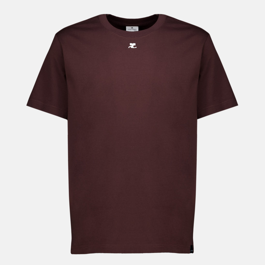 T-shirts T-shirt oversize bordeaux Courrèges Bordeaux Homme