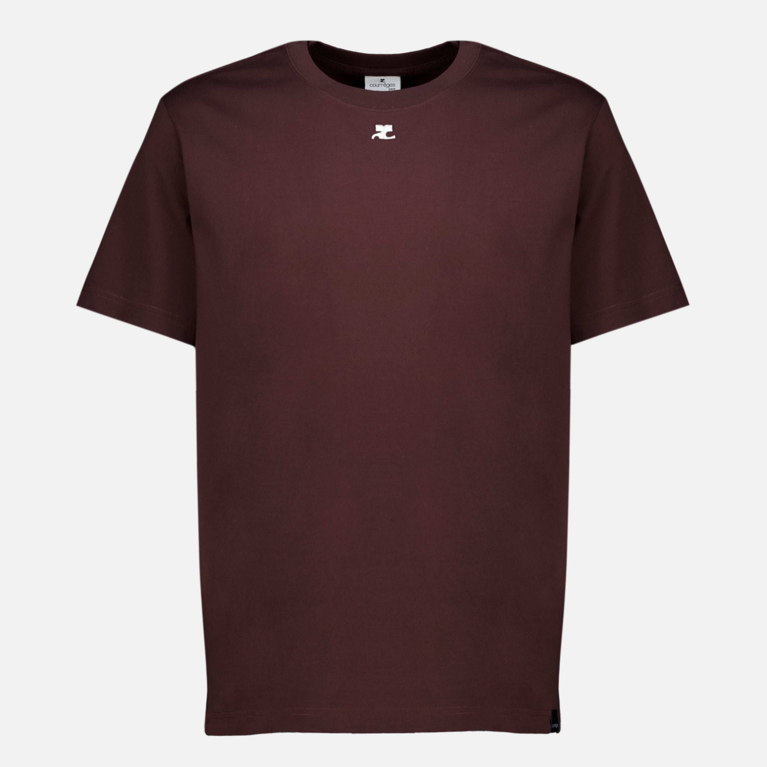 T-shirts T-shirt oversize bordeaux Courrèges Bordeaux Homme
