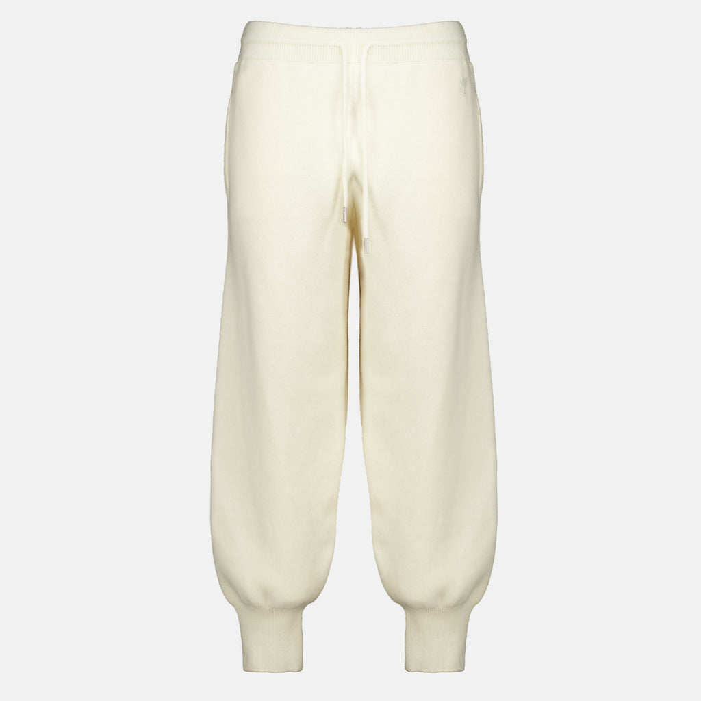 Pantalons Jogging de Lã Branco Ami PARIS Blanc Unisexe
