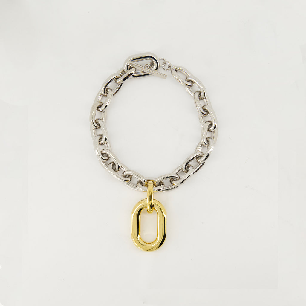 Bijoux Collier XL Link Rabanne Argenté Femme