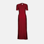 Vestidos Vestido Lurex Drapeado Rabanne Vermelho Femme