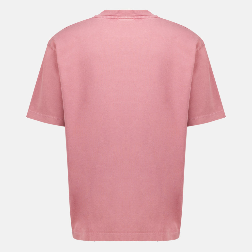 T-shirts Klassisches Pinkes Slogan-T-Shirt Drole De Monsieur Rose Homme