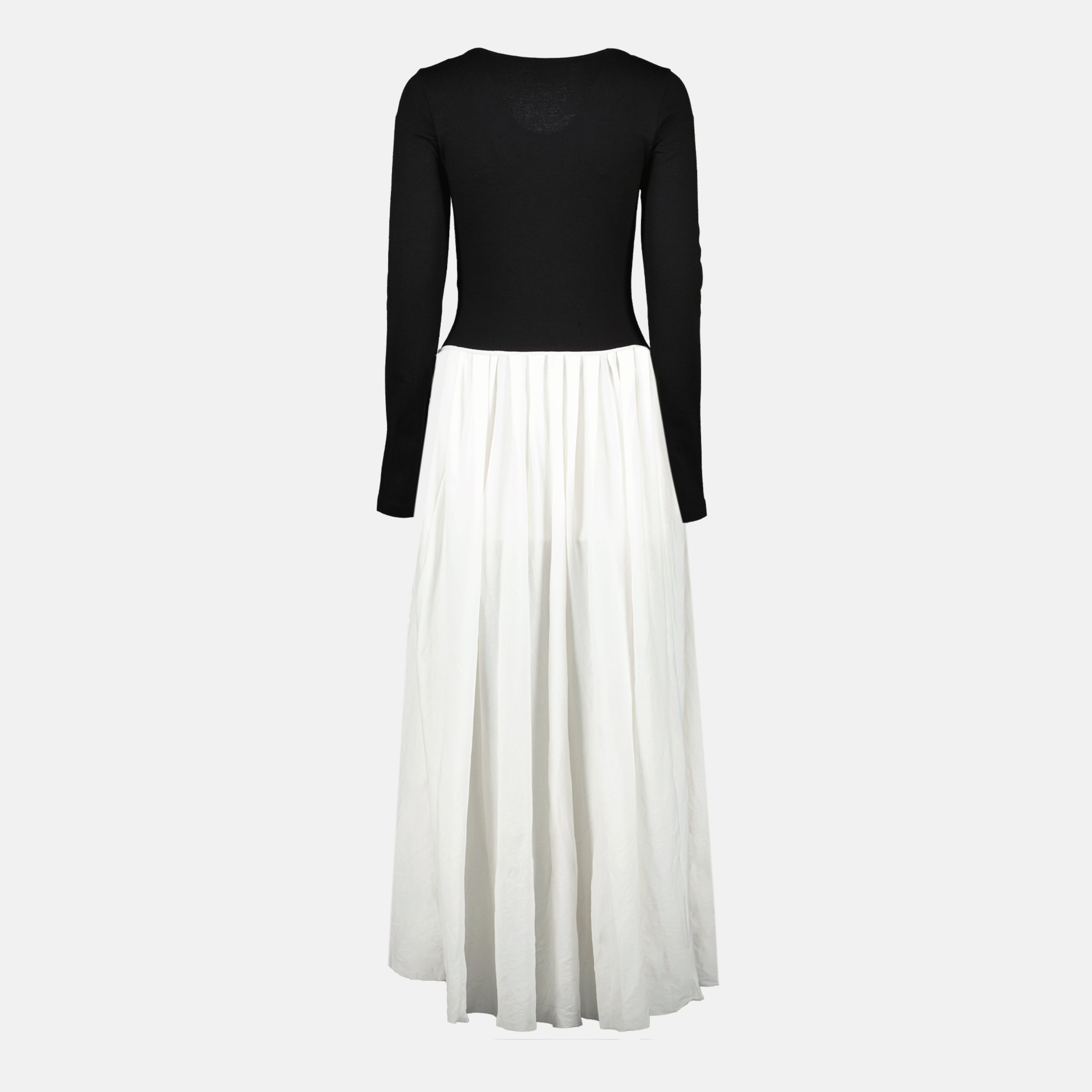 Imagem do vestido Carlotta preto e branco da marca Khaite para Mulheres - Temporada Primavera-Verão 2026 - Vista Traseira