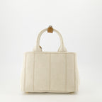 Bolsas de mão e de ombro Saco Tote em Lona Prada Bege Femme