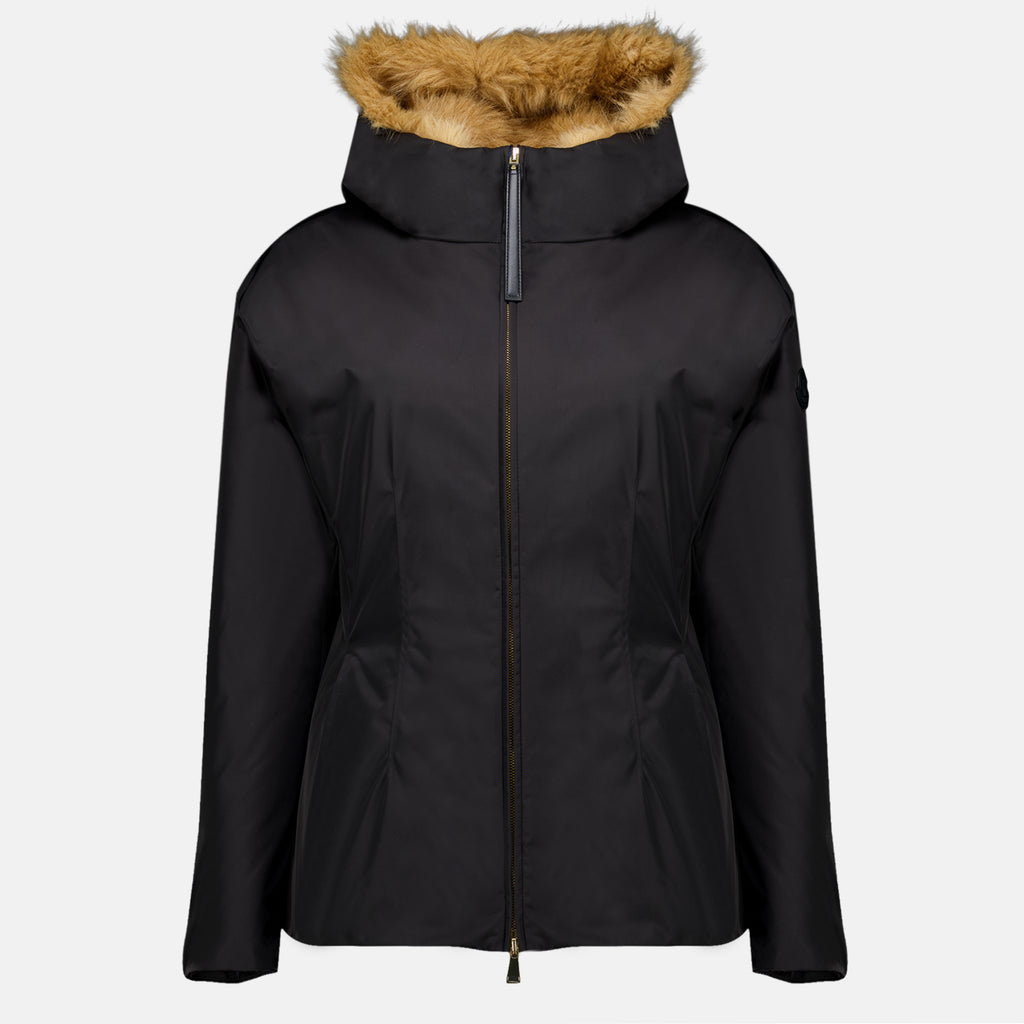 Manteaux Doudoune Duveteux noir Moncler Noir Femme