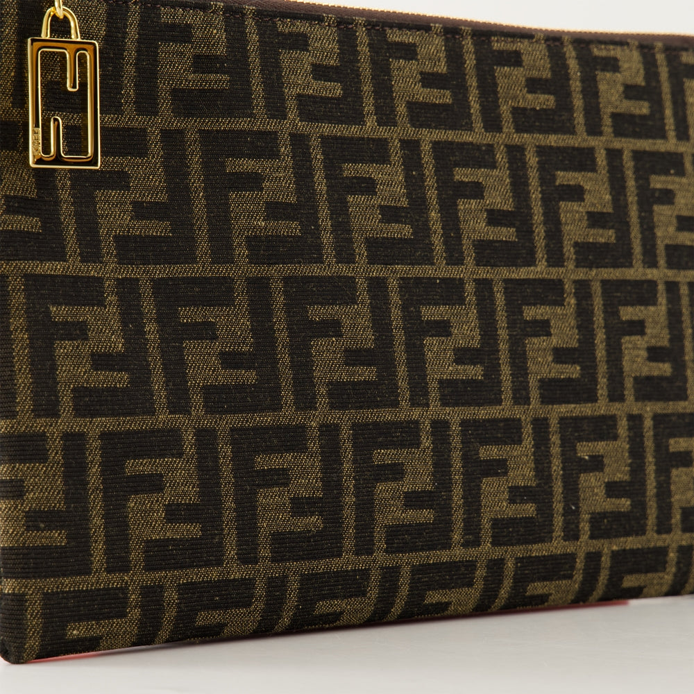 파우치 Pochette baguette imprimé FF Fendi 갈색 Femme