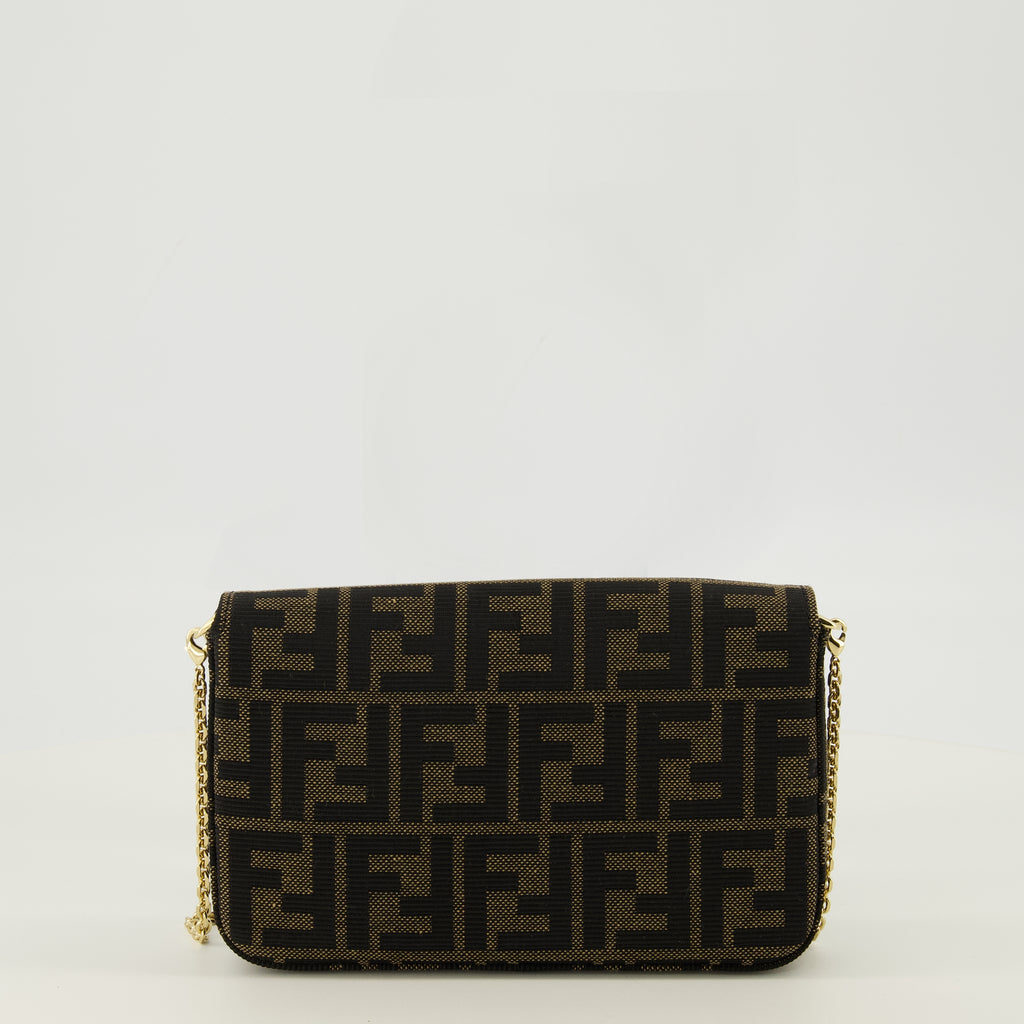Petite maroquinerie Mini portefeuilles Tube Fendi Marron Femme
