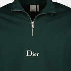 Bild des Artikels Grüner Baumwollfleecem Pullover mit Reißverschluss von Dior für Herren - Frühling-Sommer 2026 - Detaillierte Ansicht_1