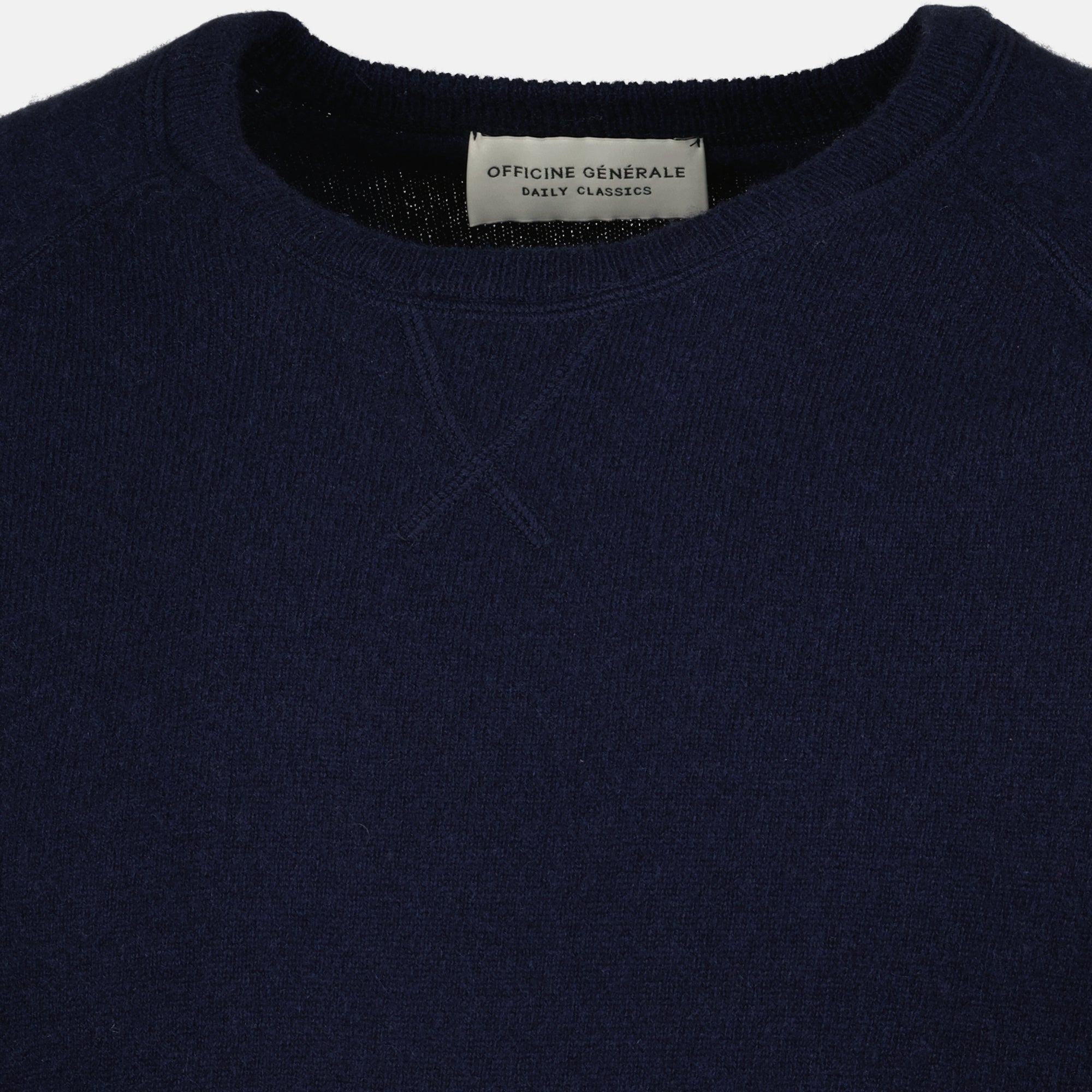 Maille Pull en cachemire bleu marine Officine Générale Bleu foncé Unisexe