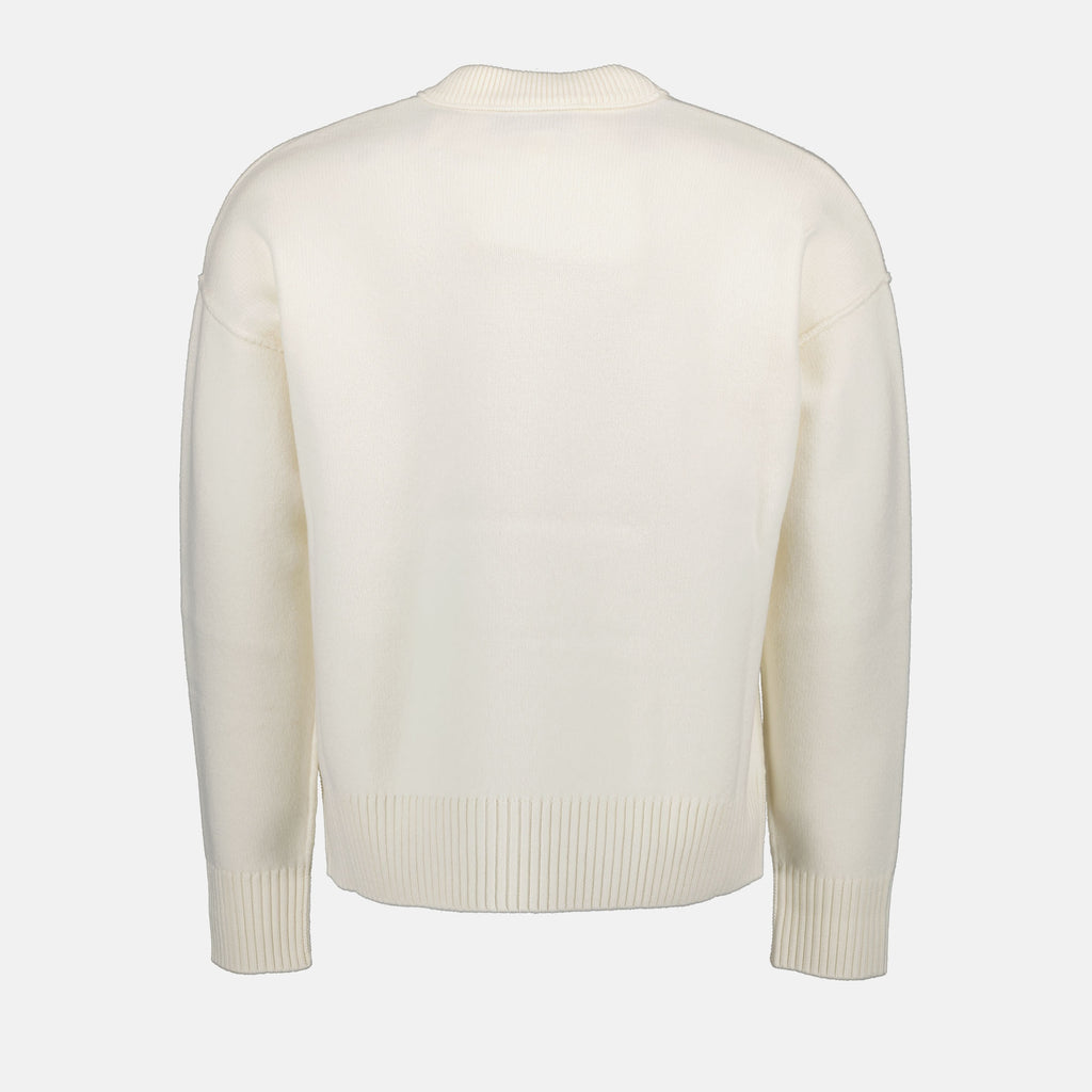 Maille Pull Ami de Coeur Ami PARIS Blanc Unisexe
