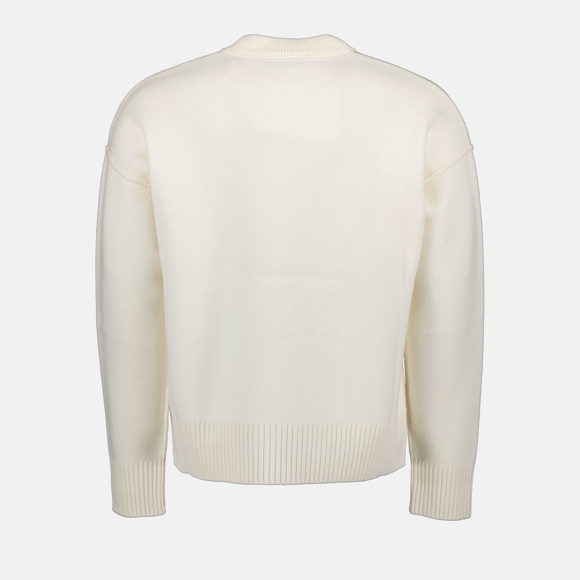 Maille Pull Ami de Coeur Ami PARIS Blanc Unisexe