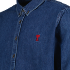Camisas Chemise en jean Ami de coeur Ami PARIS Azul Unissex