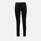 Pantalons Jeans slim noir Versace Noir Femme