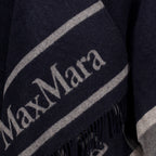 Vestes Poncho de Lana Azul Marino Max Mara Bleu foncé Femme