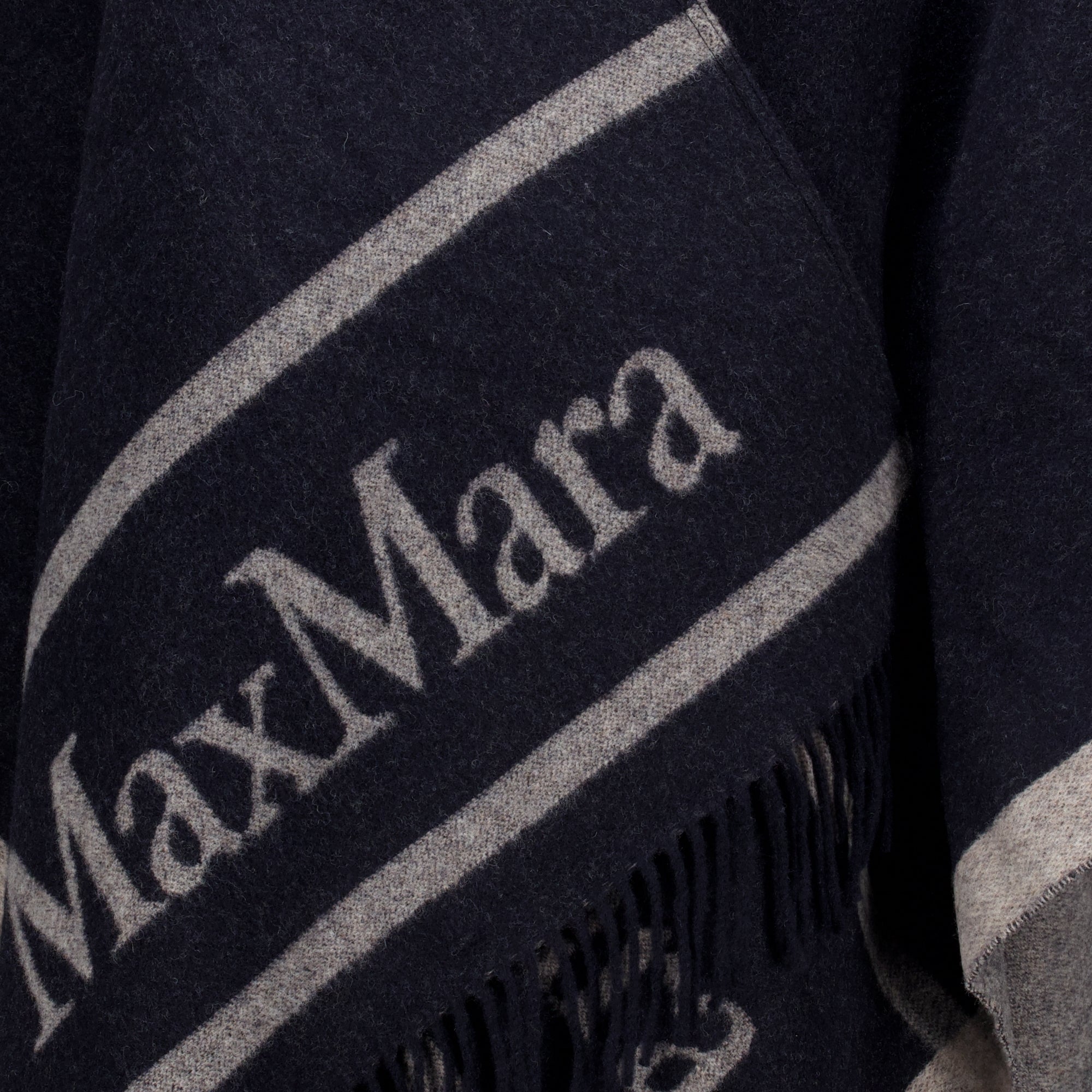 Vestes Poncho en laine bleu marine Max Mara Bleu foncé Femme