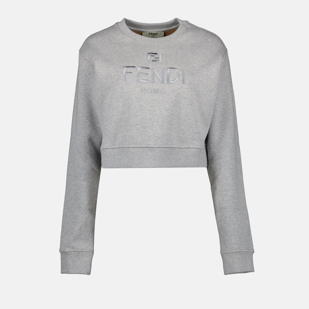 Felpe Sweatshirt Fendi Fendi Grigio Femme