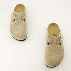 Image de l'article Mules Boston de la marque Birkenstock pour Femme - Saison Automne-Hiver 2025 - Vue de dessus paire de chaussure