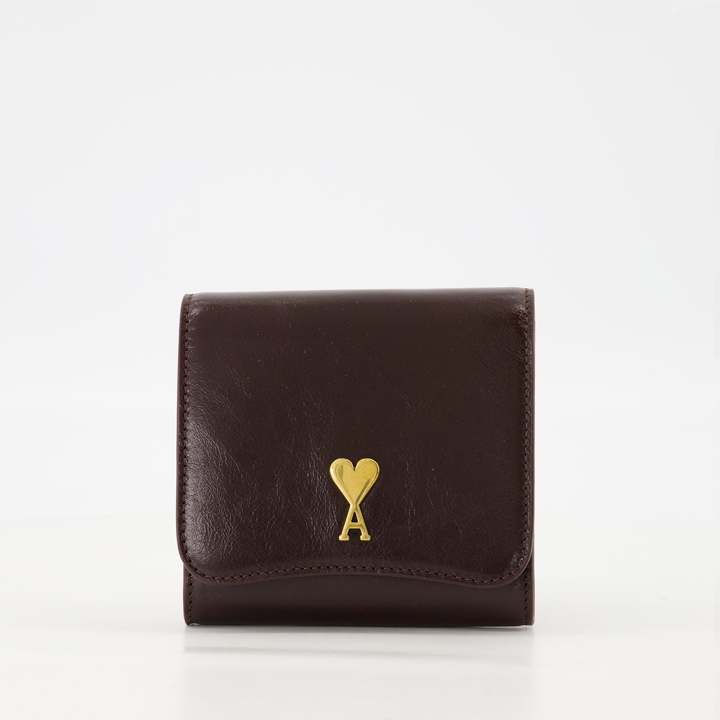 Small leather goods Portefeuille en cuir Paris Paris Ami PARIS Bordeaux Unisex
