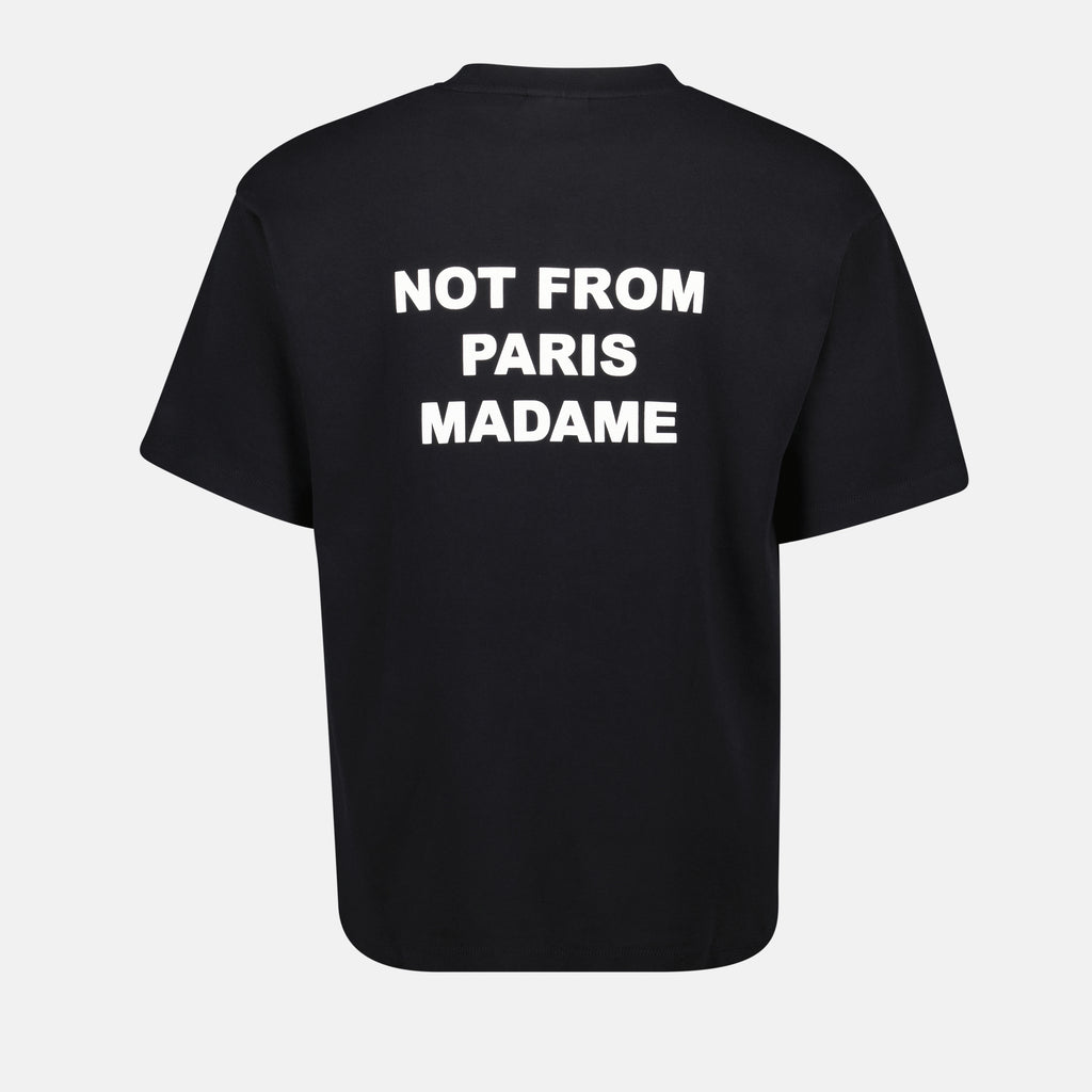 Camisetas Camiseta Slogan Negra Drole De Monsieur Negro Hombres