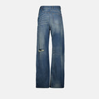 Pantaloni Jeans Twist Mm6 Blu Femme