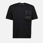 Camisetas T-shirt com Bolso Moncler Grenoble Preto Homme