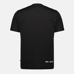 Moncler Grenoble의 남성용 검은색 로고 티셔츠 이미지 - 2025년 가을-겨울 시즌 - 뒷면 보기