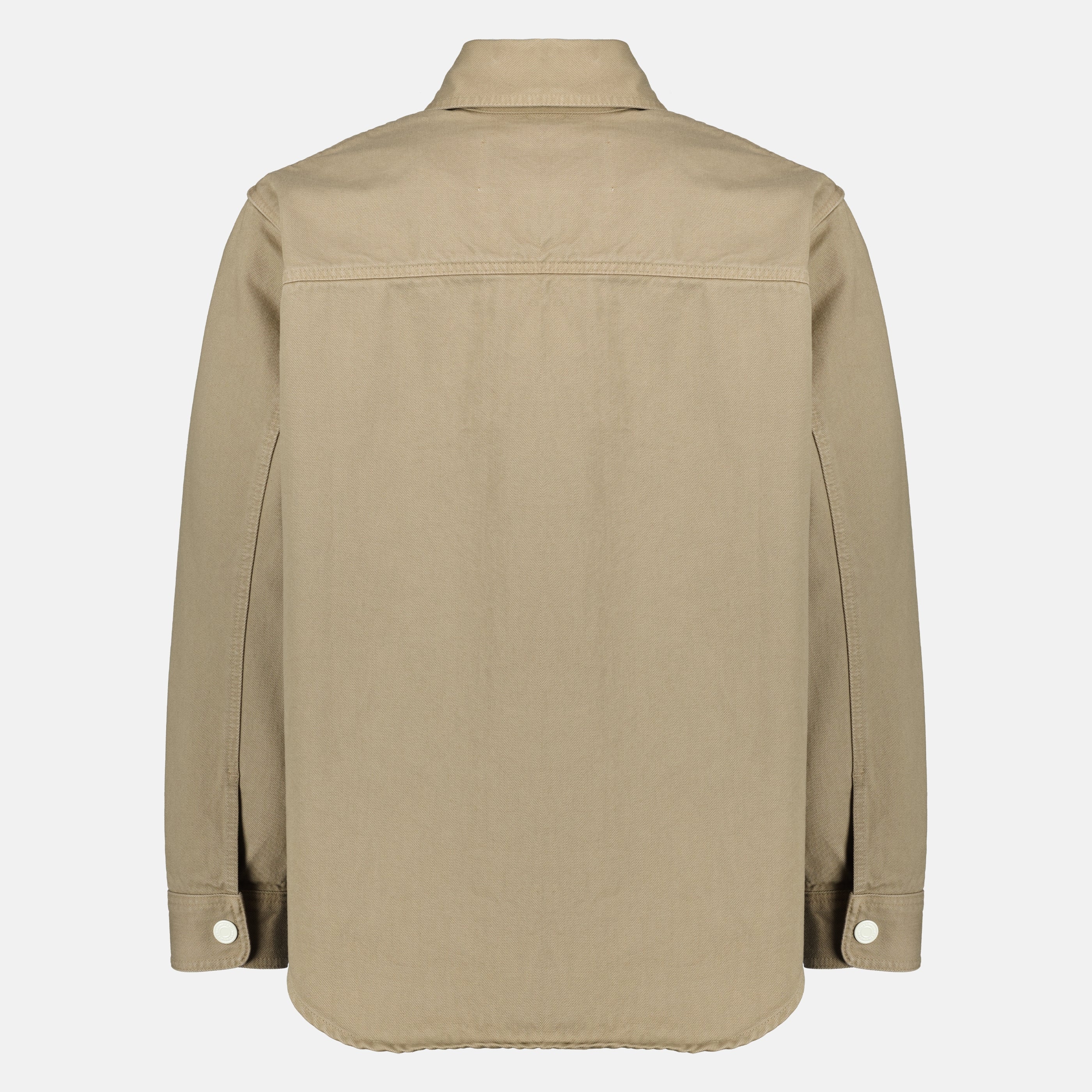 Image de l'article Surchemise beige en coton de la marque Ami PARIS pour Unisex - Saison Printemps-Été 2026 - Vue de Dos