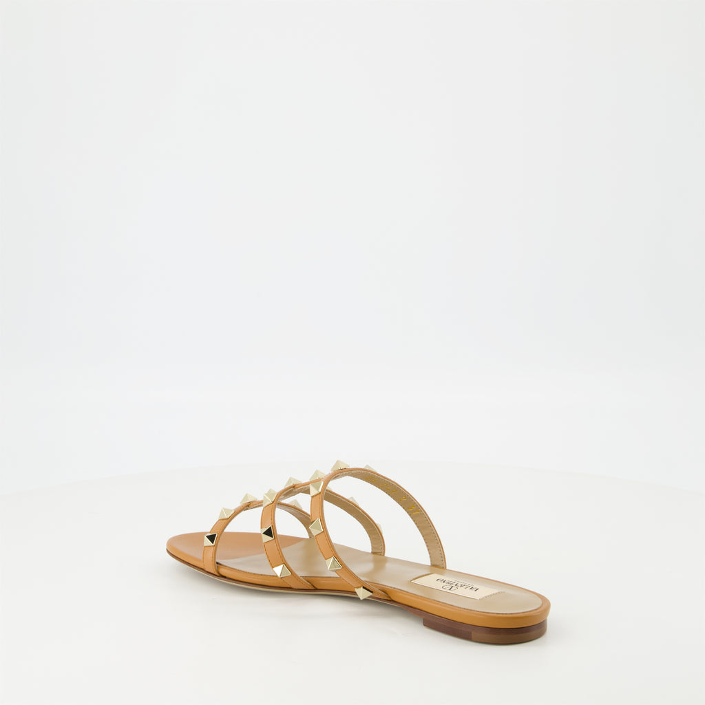 Chaussures ouvertes Sandales Rockstud Valentino Garavani Marron Femme