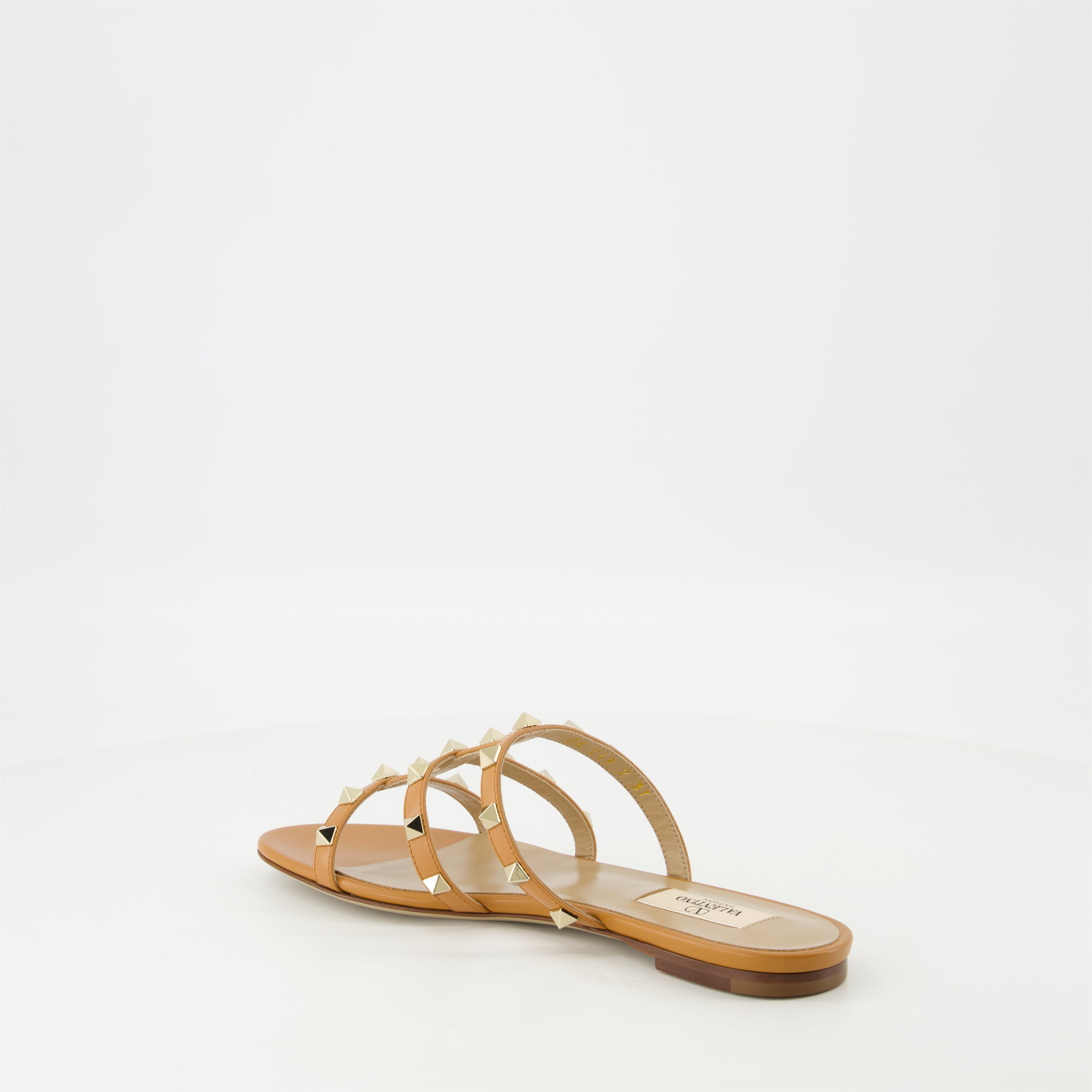 Chaussures ouvertes Sandales Rockstud Valentino Garavani Marron Femme