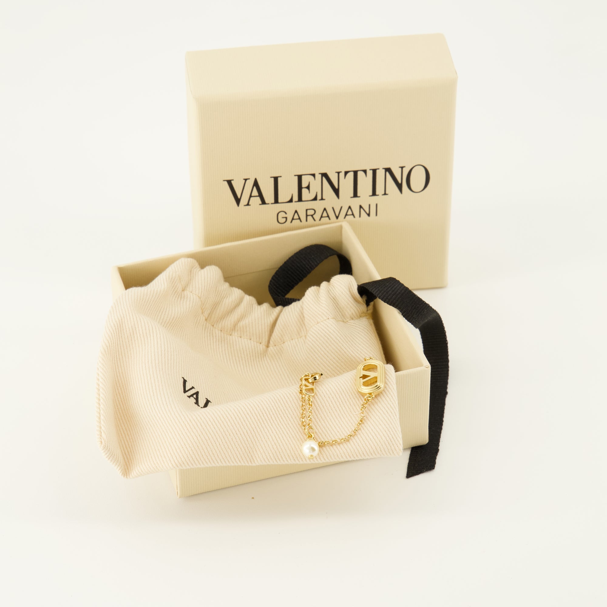 Bijoux Pulseira VLogo Ovalette Dourada Valentino Garavani Doré Femme