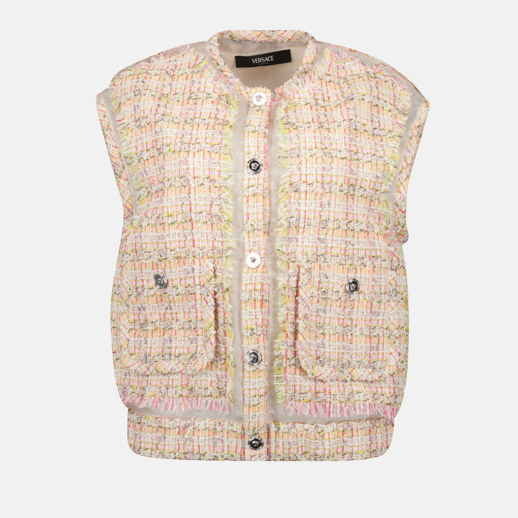 Vestes Veste en tweed Versace Rose Femme
