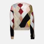 Image de l'article Pull en mohair de la marque Moschino pour Femme - Saison Automne-Hiver 2025 - Vue de Dos