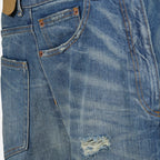 Pantaloni Jeans Twist Mm6 Blu Femme