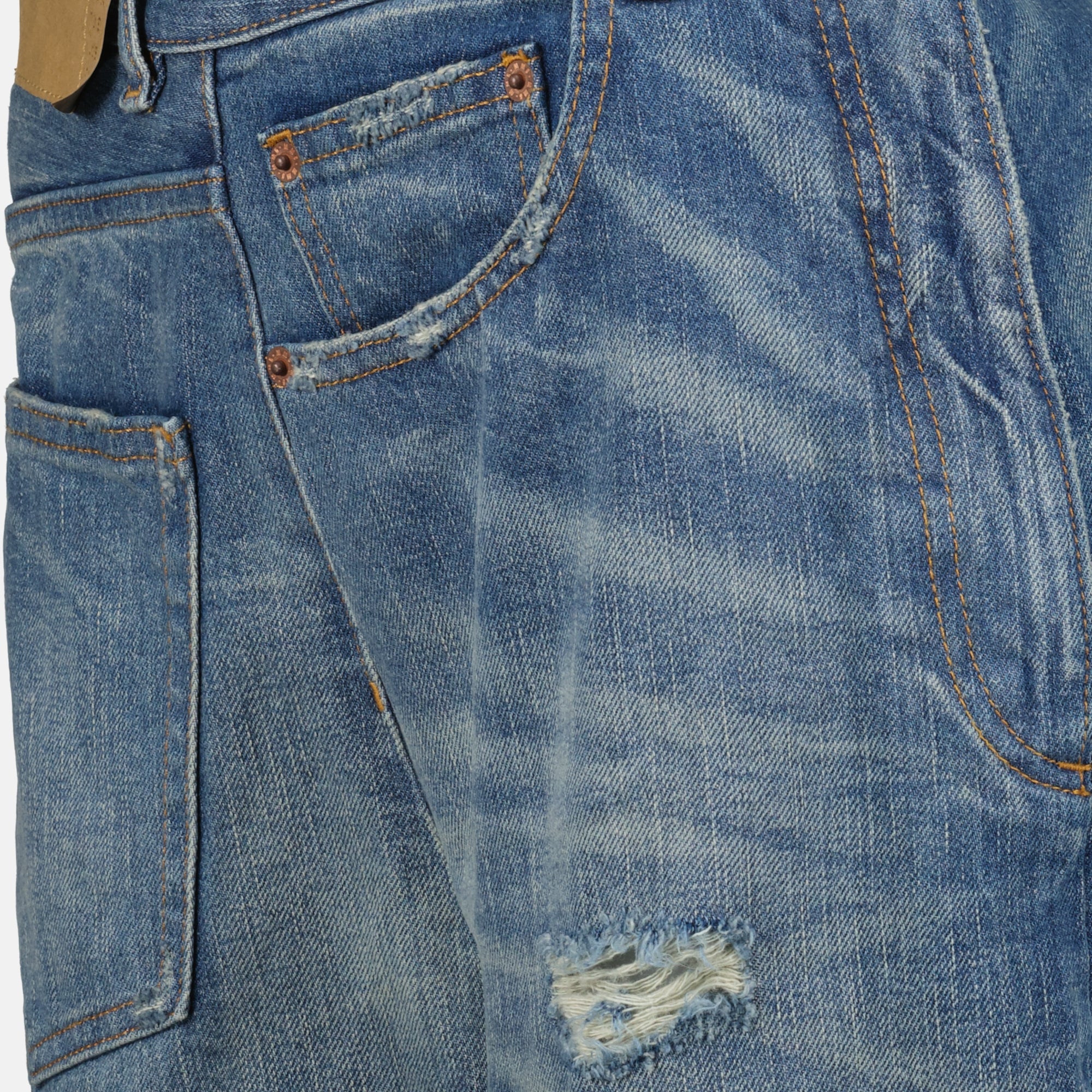 Pantalons Jeans Twist Mm6 Bleu Femme