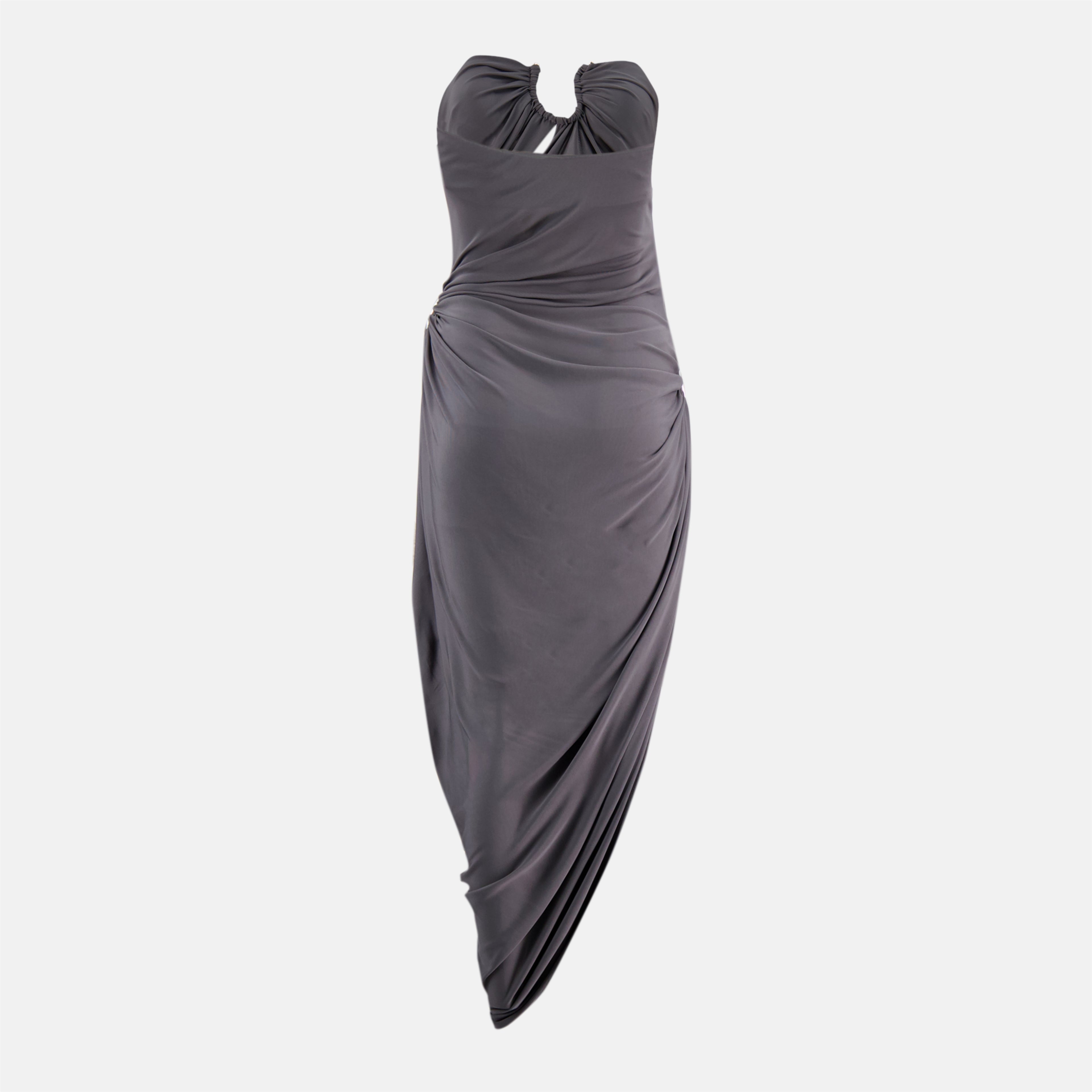 Image de l'article Robe Orica grise de la marque Christopher Esber pour Femme - Saison Printemps-Été 2026 - Vue de Dos