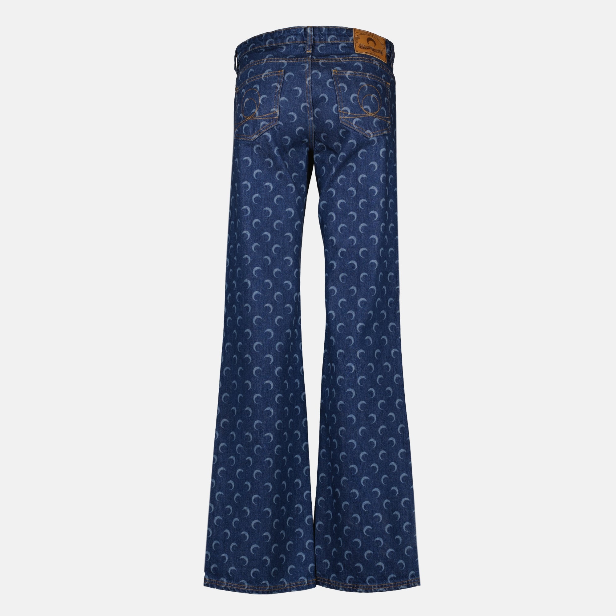 Pantalons Moon Denim Jeans in Blue Marine Serre Bleu Femme