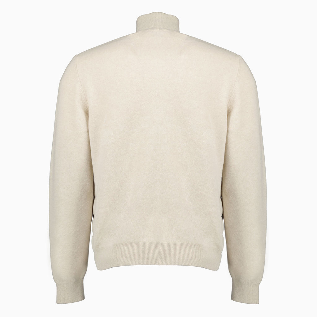 Image de l'article Cardigan bi-matière de la marque Moncler pour Homme - Saison Automne-Hiver 2025 - Vue détaillée_2