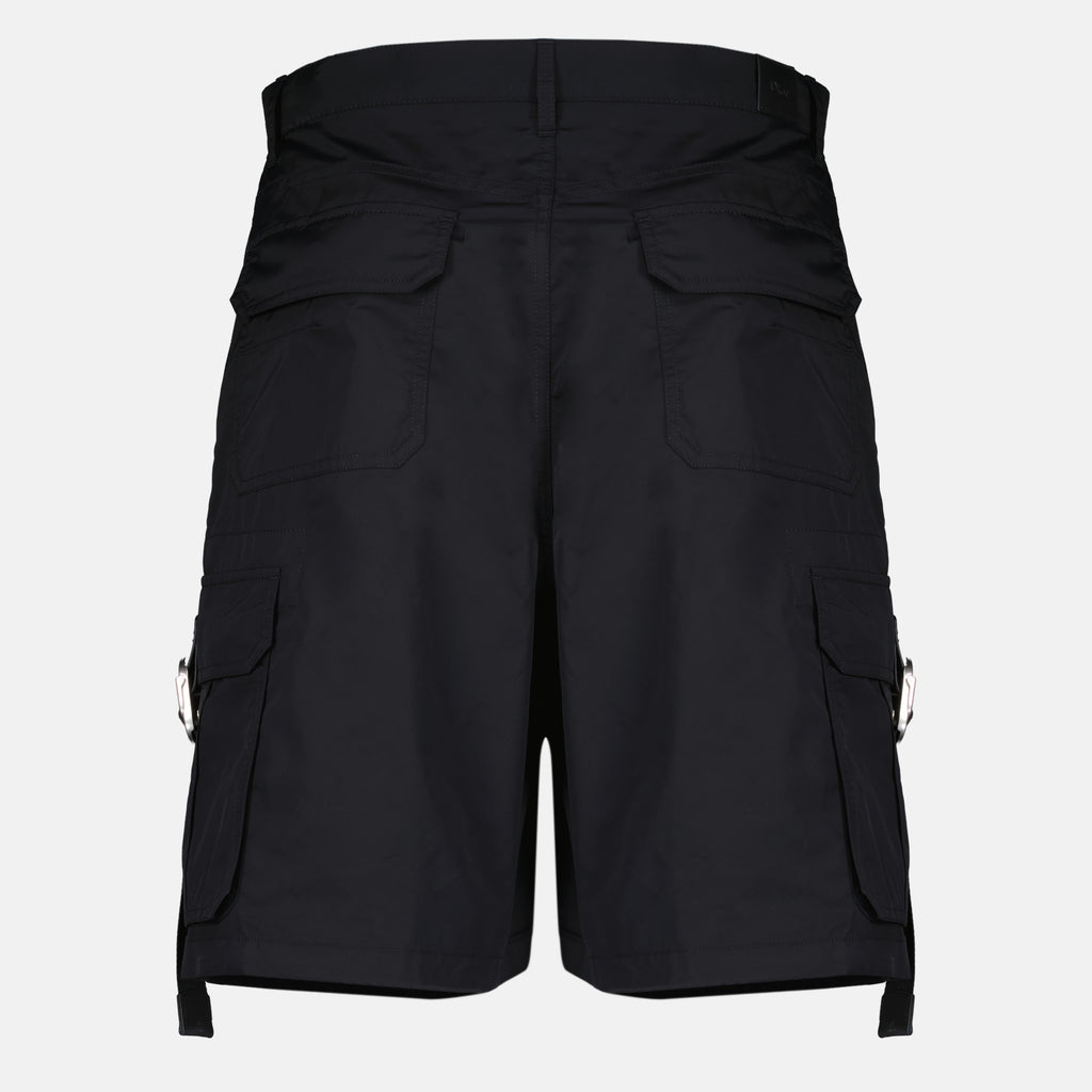 Shorts Pantaloni Cargo Neri Dior Noir Homme
